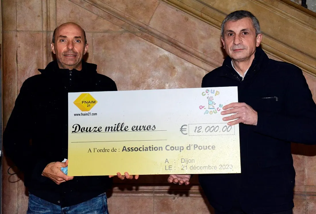 Le président de la FNAIM 21 avait remis l'an dernier une partie des fonds à l’association 